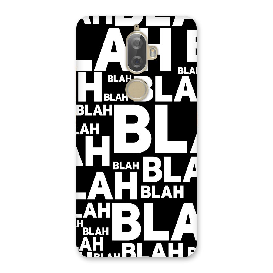 Blah Blah Pattern Back Case for Lenovo K8 Plus