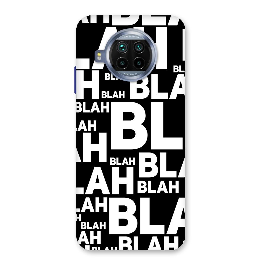 Blah Blah Pattern Back Case for Mi 10i