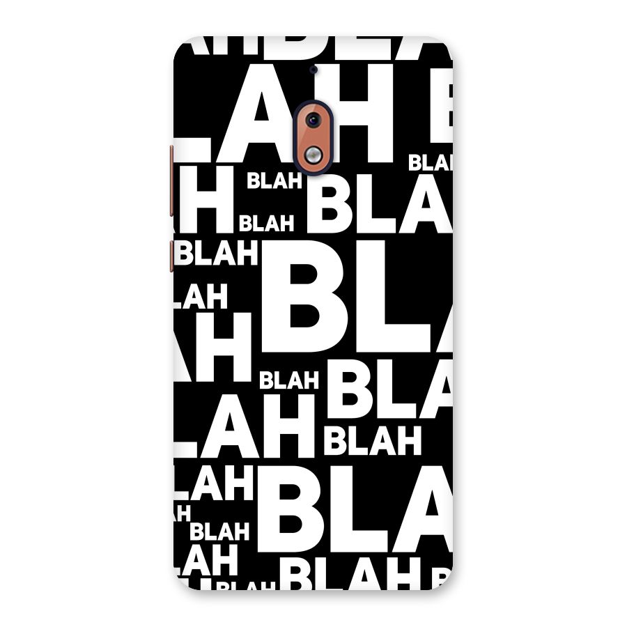 Blah Blah Pattern Back Case for Nokia 2.1