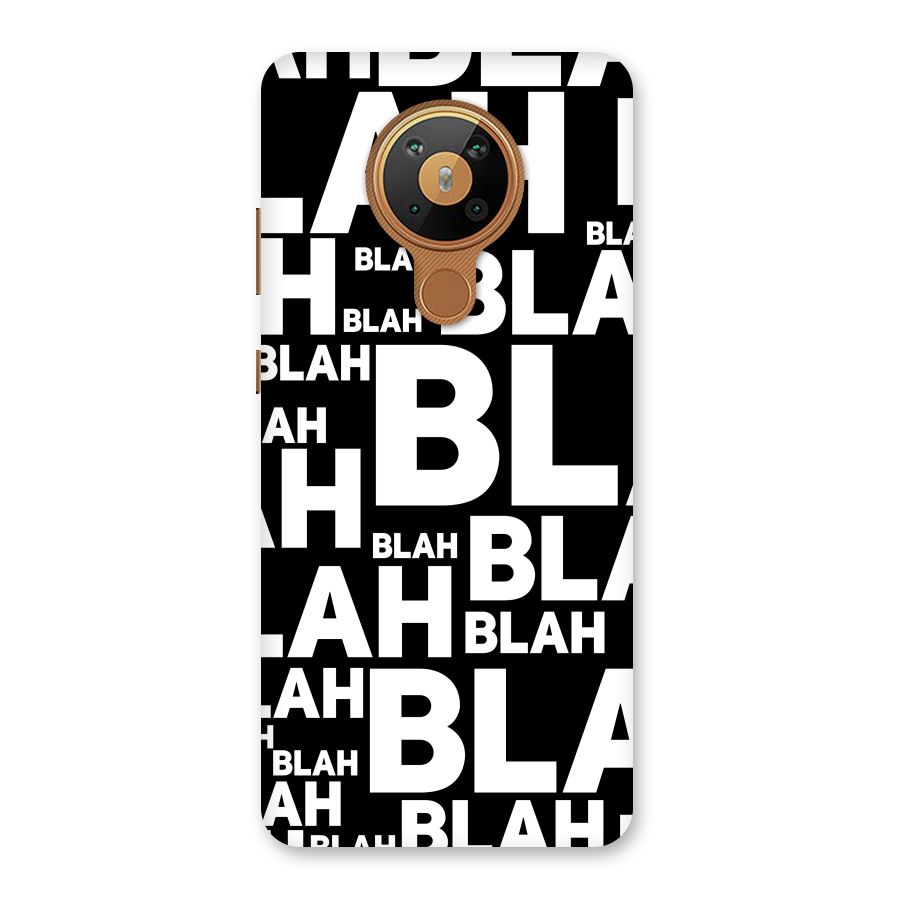 Blah Blah Pattern Back Case for Nokia 5.3