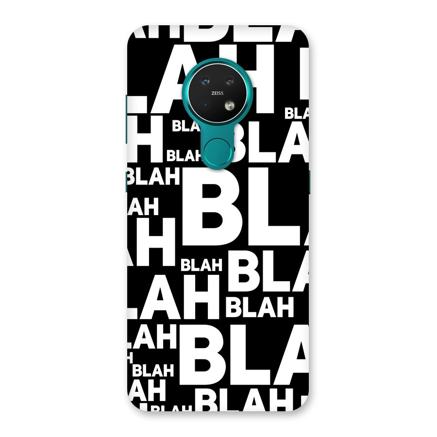Blah Blah Pattern Back Case for Nokia 7.2