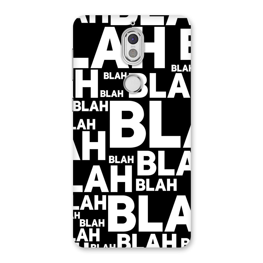 Blah Blah Pattern Back Case for Nokia 7