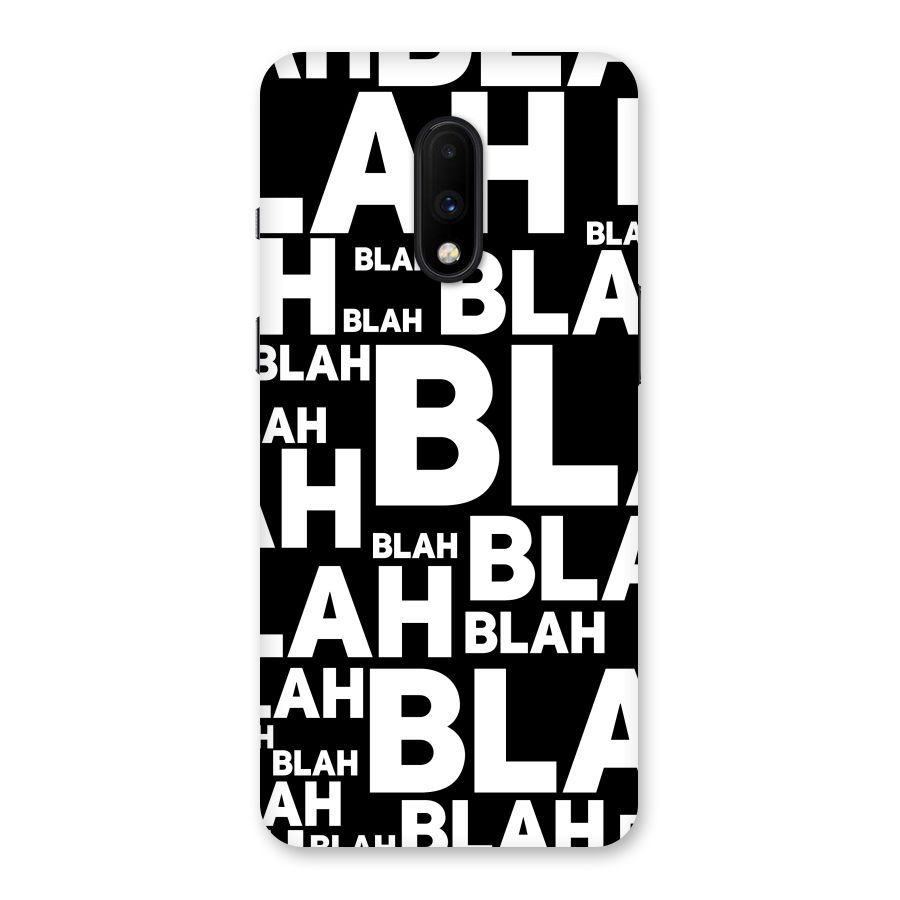 Blah Blah Pattern Back Case for OnePlus 7