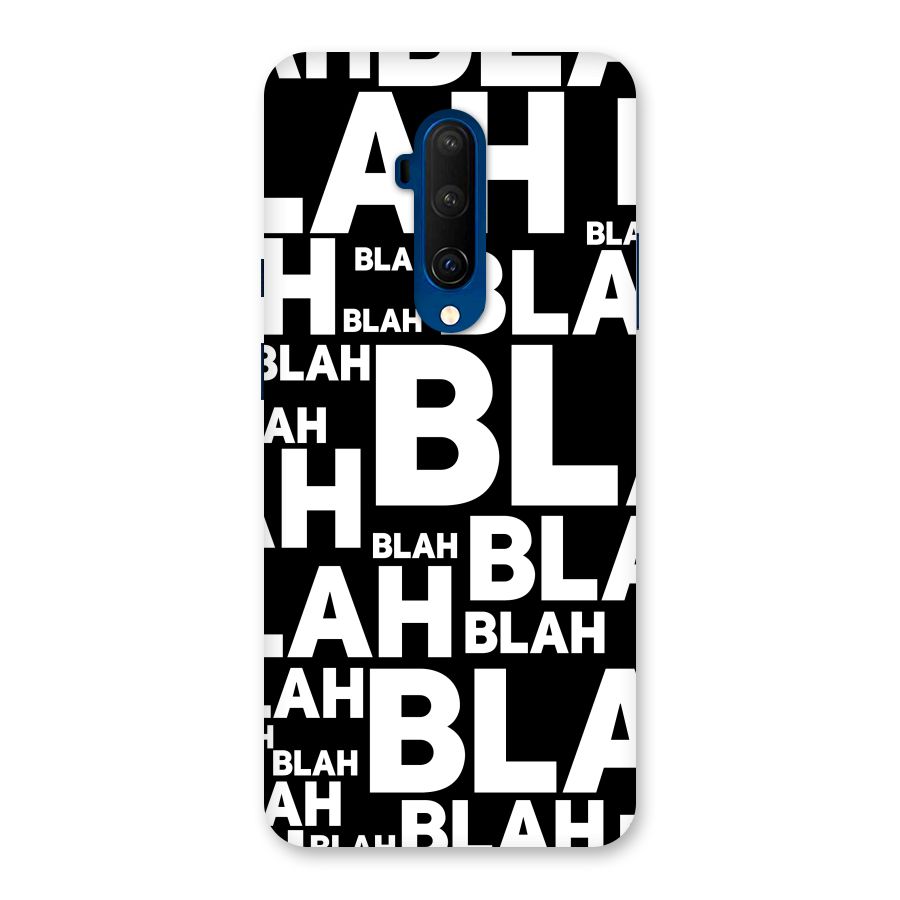 Blah Blah Pattern Back Case for OnePlus 7T Pro