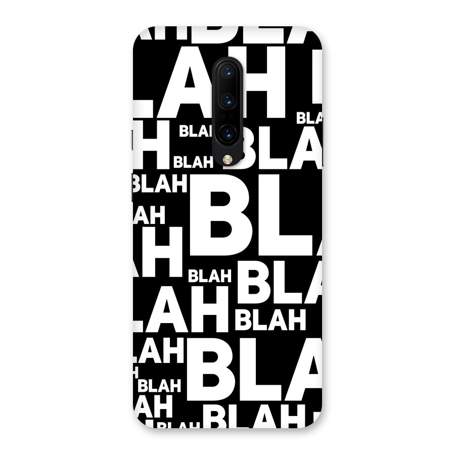 Blah Blah Pattern Back Case for OnePlus 7 Pro