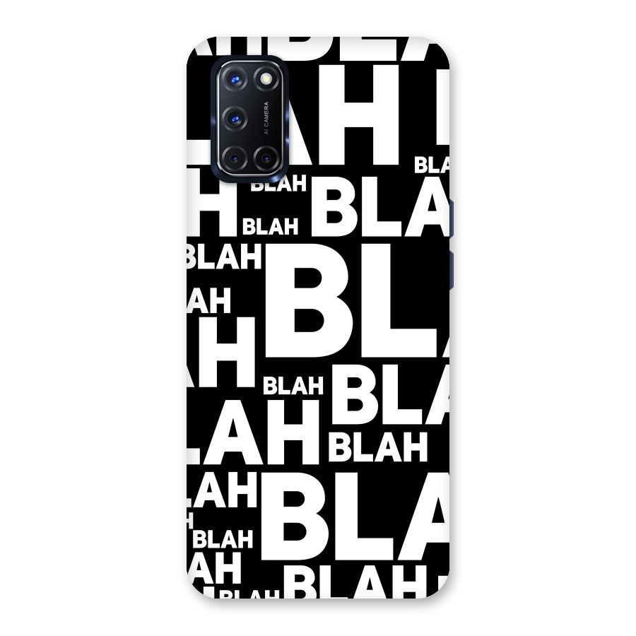 Blah Blah Pattern Back Case for Oppo A52