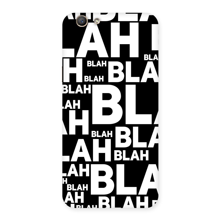 Blah Blah Pattern Back Case for Oppo A59