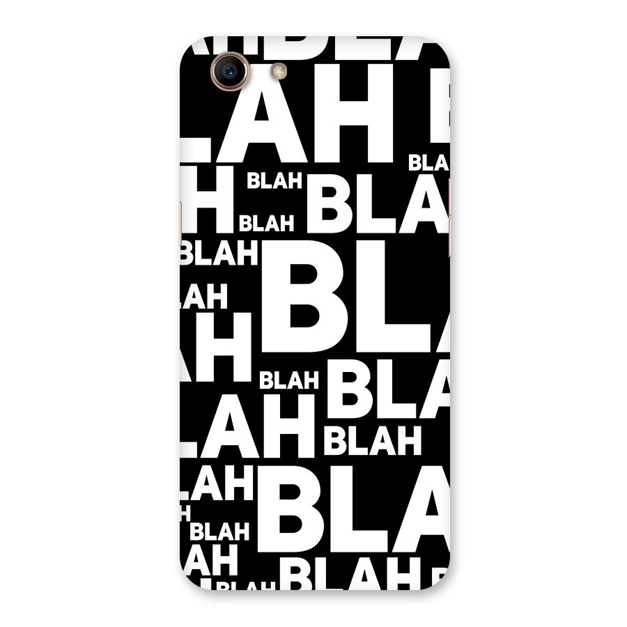Blah Blah Pattern Back Case for Oppo A83 (2018)
