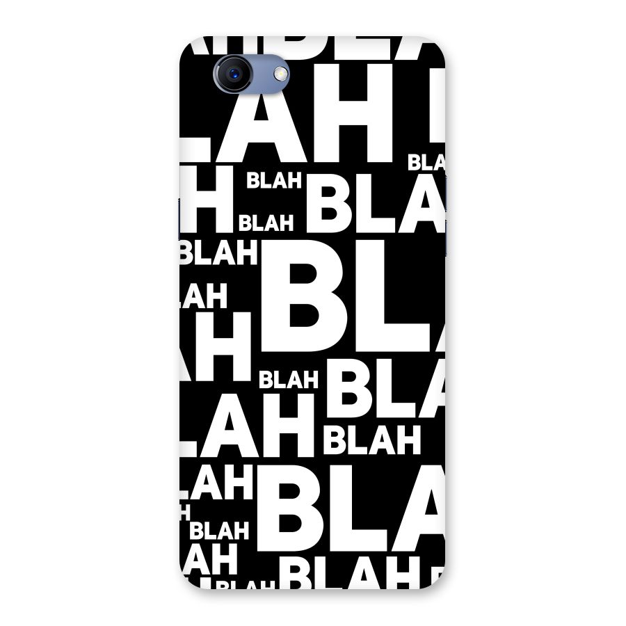 Blah Blah Pattern Back Case for Oppo Realme 1