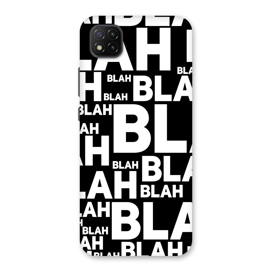 Blah Blah Pattern Back Case for Poco C3