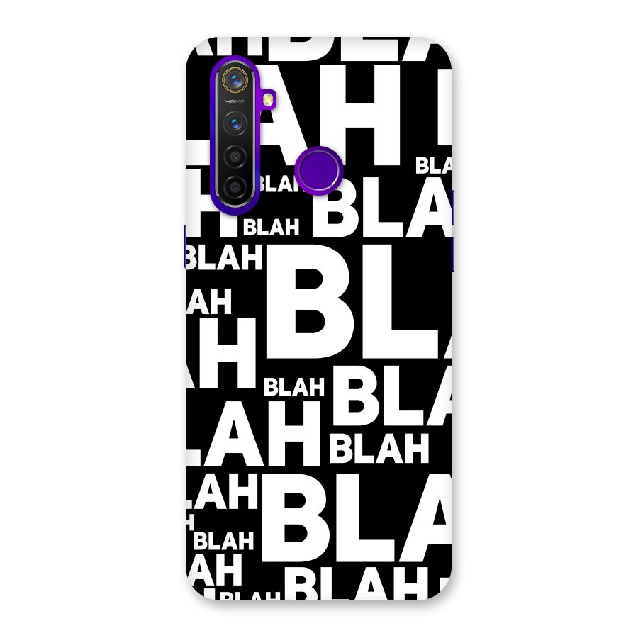Blah Blah Pattern Back Case for Realme 5 Pro
