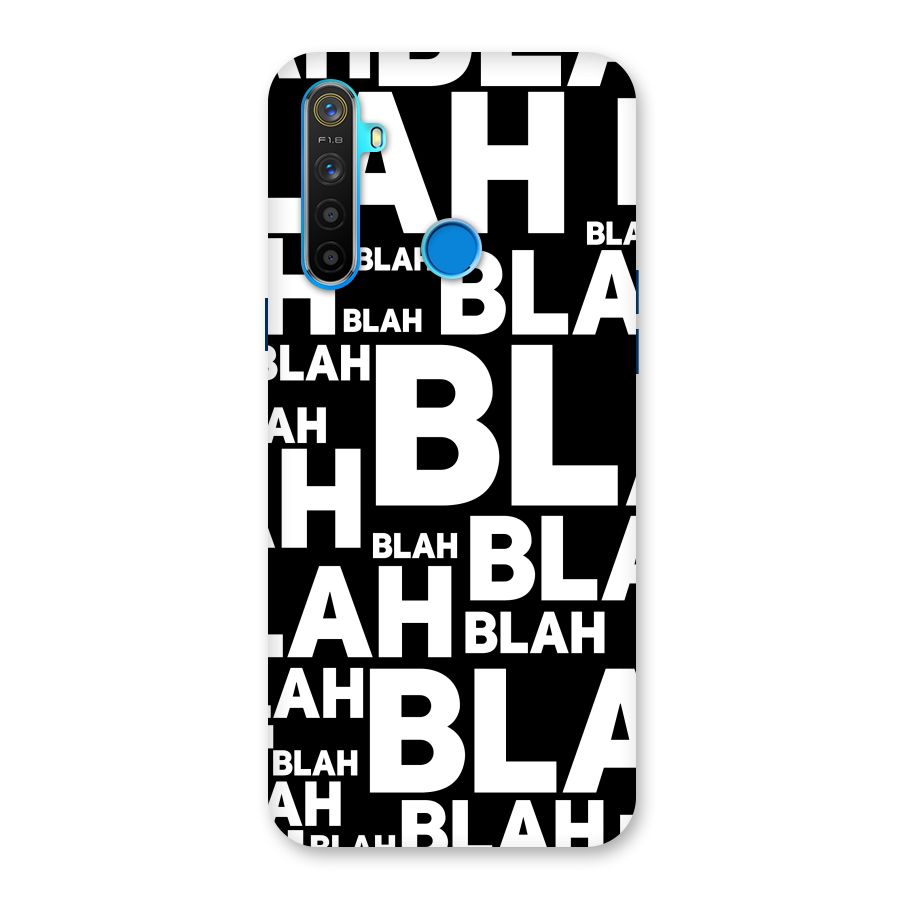 Blah Blah Pattern Back Case for Realme 5s