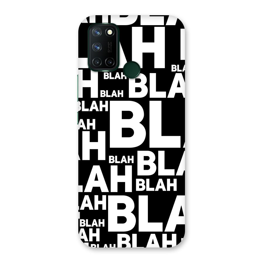 Blah Blah Pattern Back Case for Realme 7i