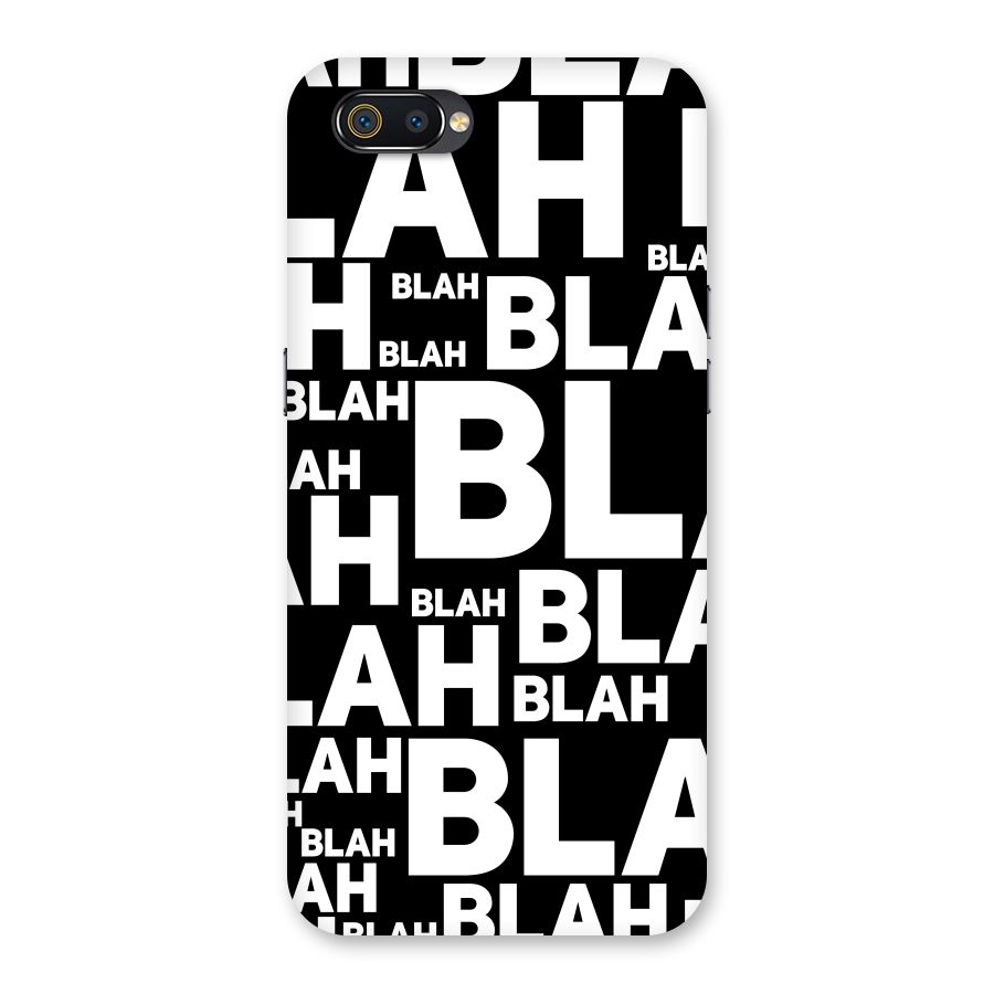 Blah Blah Pattern Back Case for Realme C2