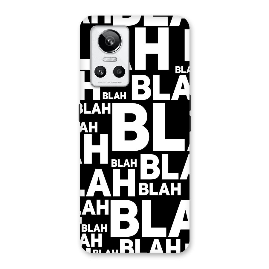 Blah Blah Pattern Back Case for Realme GT Neo 3