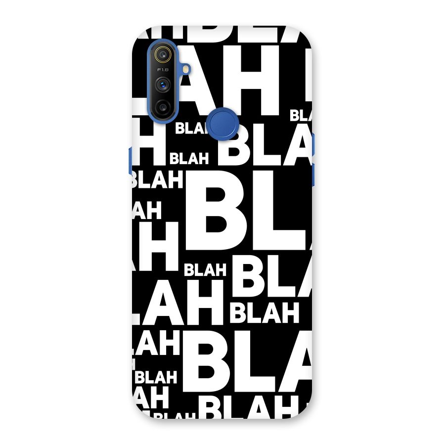 Blah Blah Pattern Back Case for Realme Narzo 10A