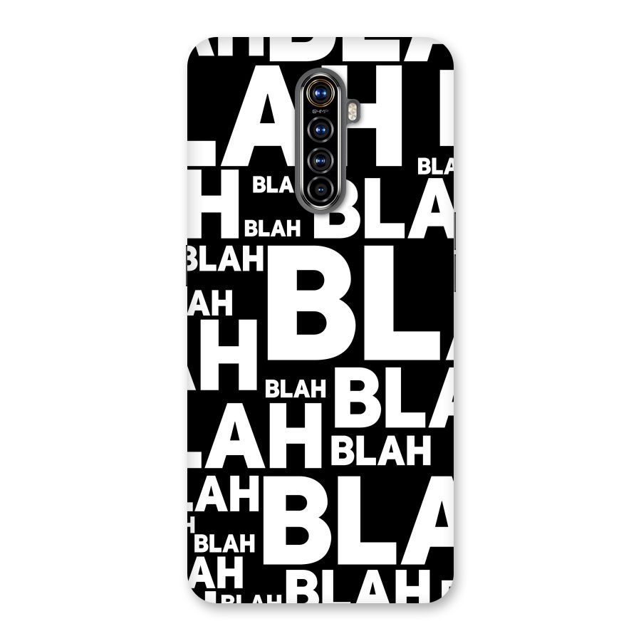 Blah Blah Pattern Back Case for Realme X2 Pro