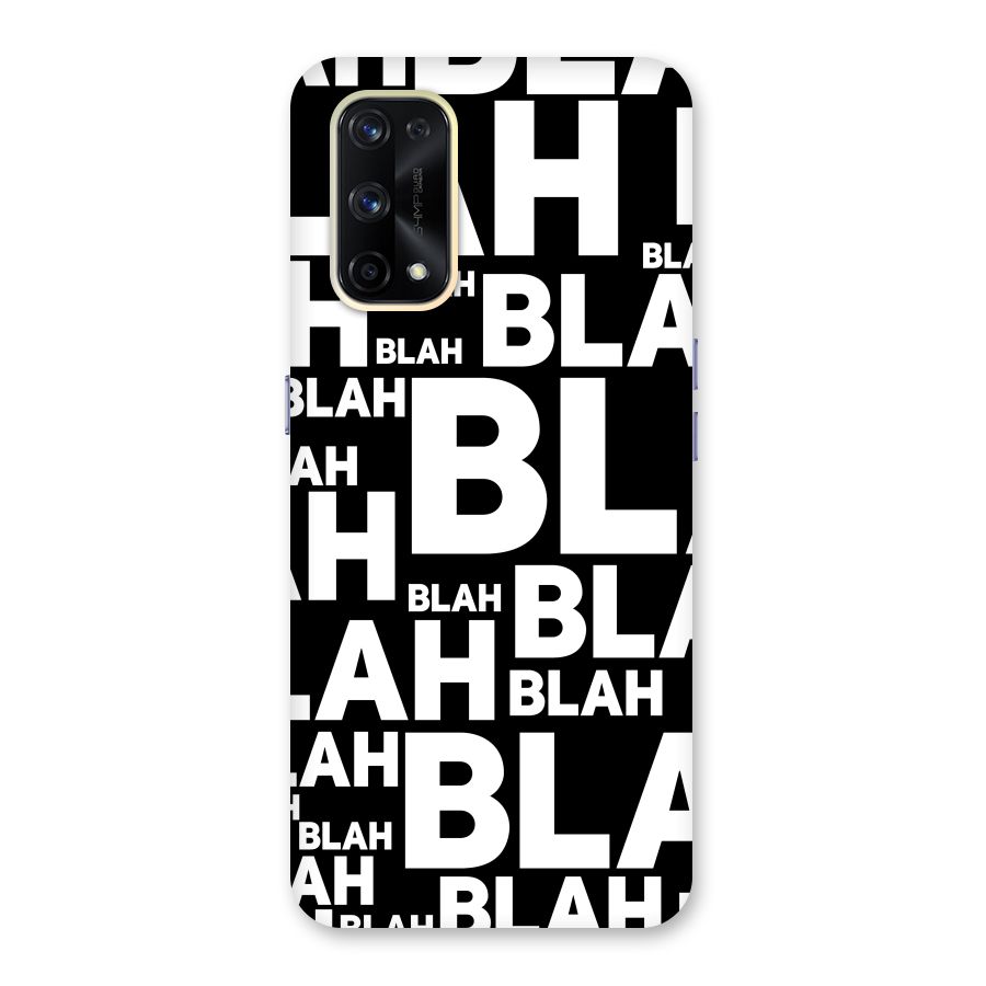 Blah Blah Pattern Glass Back Case for Realme X7 Pro