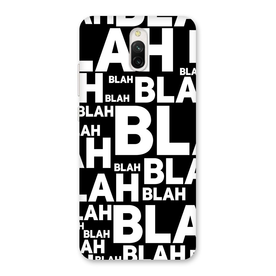 Blah Blah Pattern Back Case for Redmi 8A Dual
