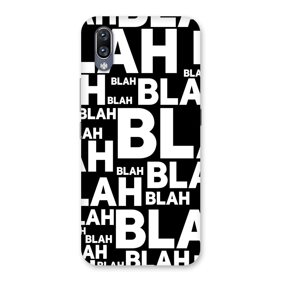 Blah Blah Pattern Back Case for Vivo NEX