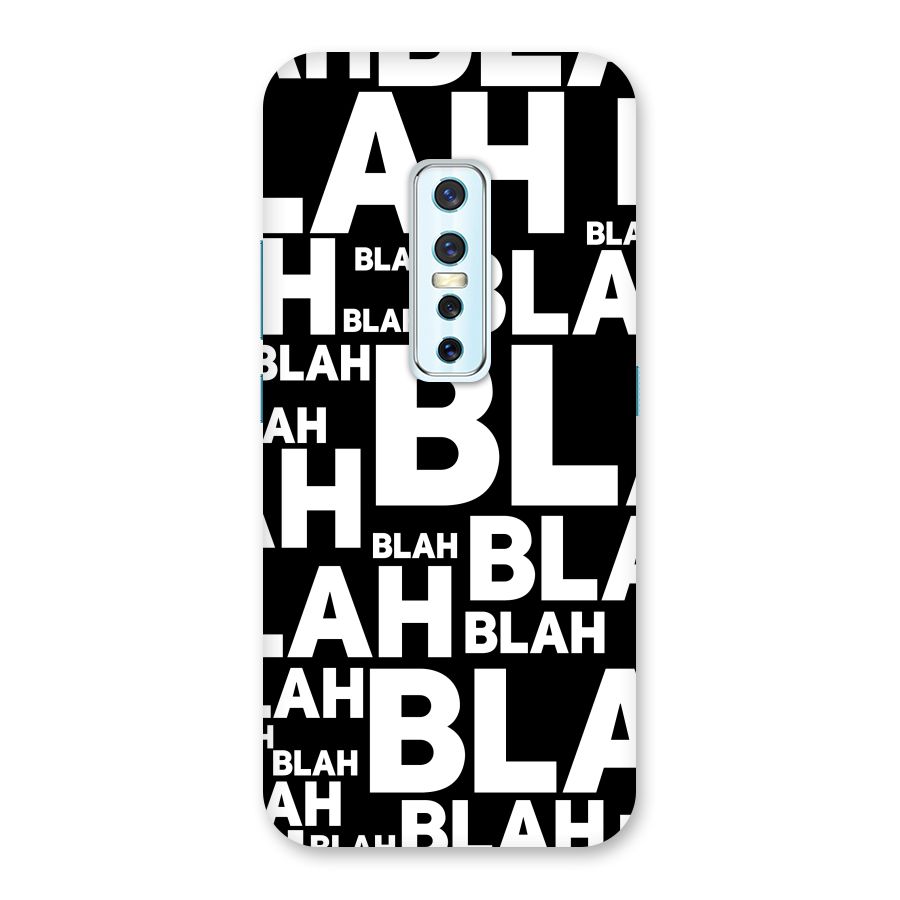 Blah Blah Pattern Back Case for Vivo V17 Pro