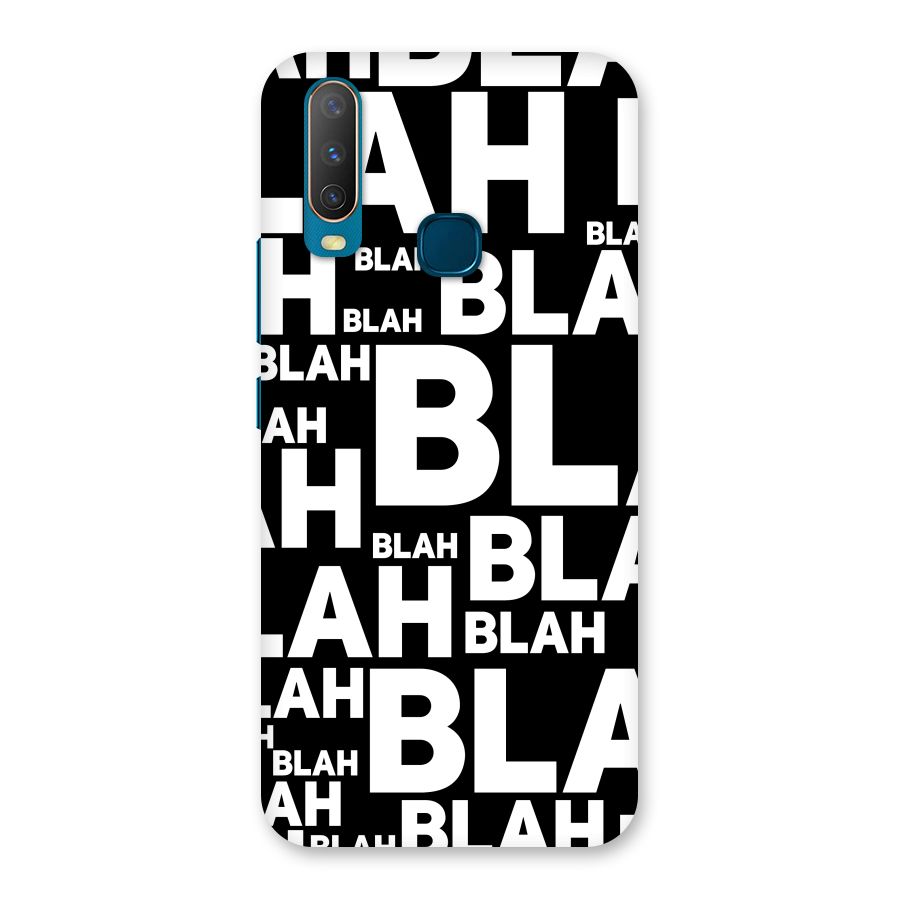 Blah Blah Pattern Back Case for Vivo Y17