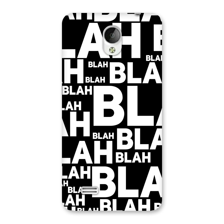Blah Blah Pattern Back Case for Vivo Y21