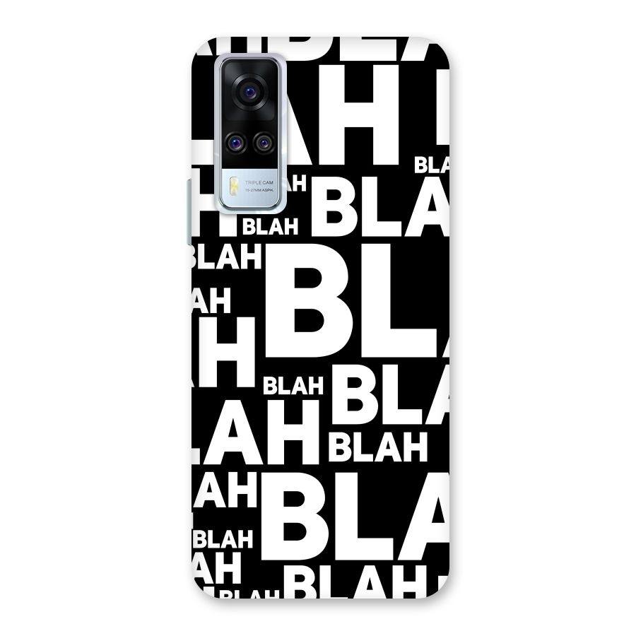 Blah Blah Pattern Back Case for Vivo Y31