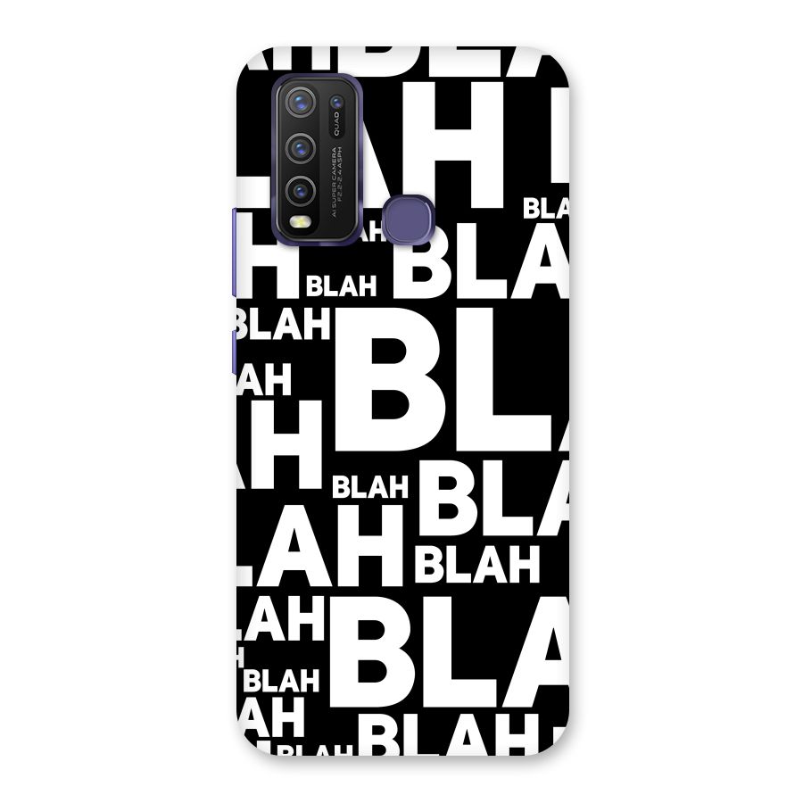 Blah Blah Pattern Back Case for Vivo Y50