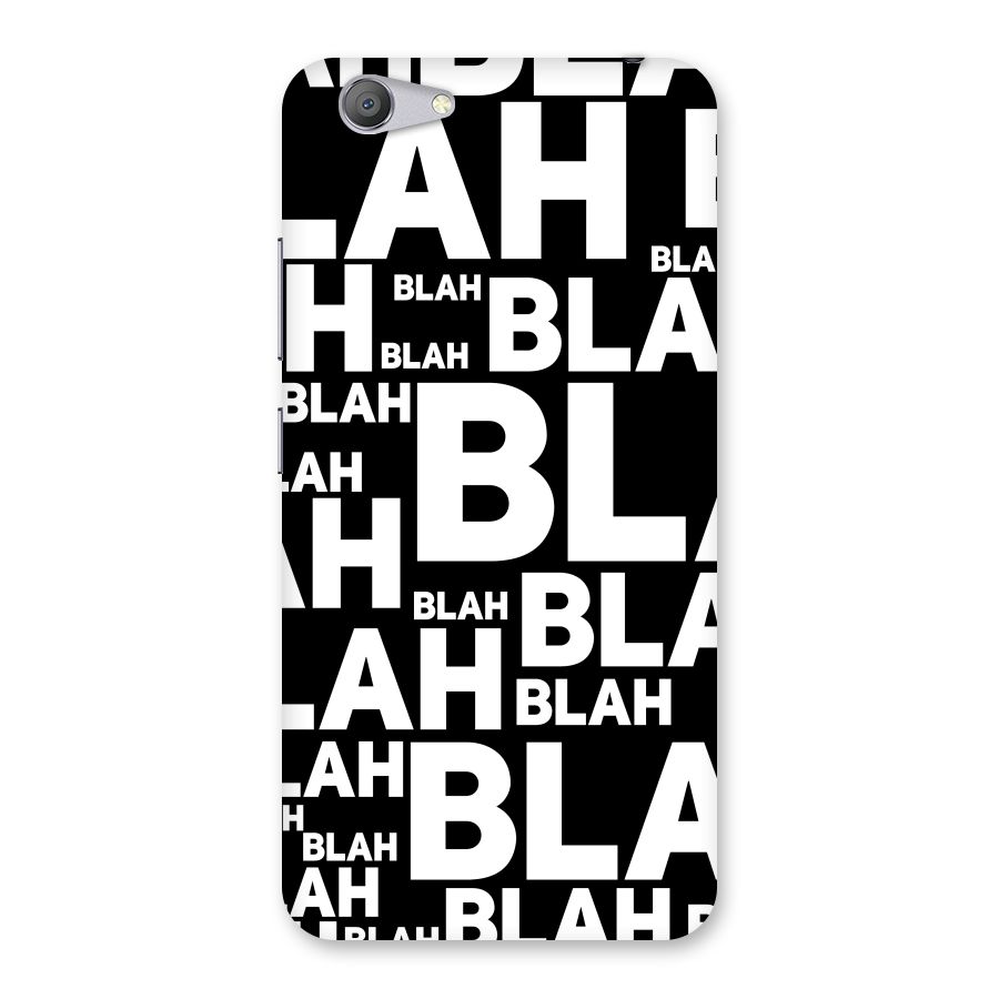 Blah Blah Pattern Back Case for Vivo Y53