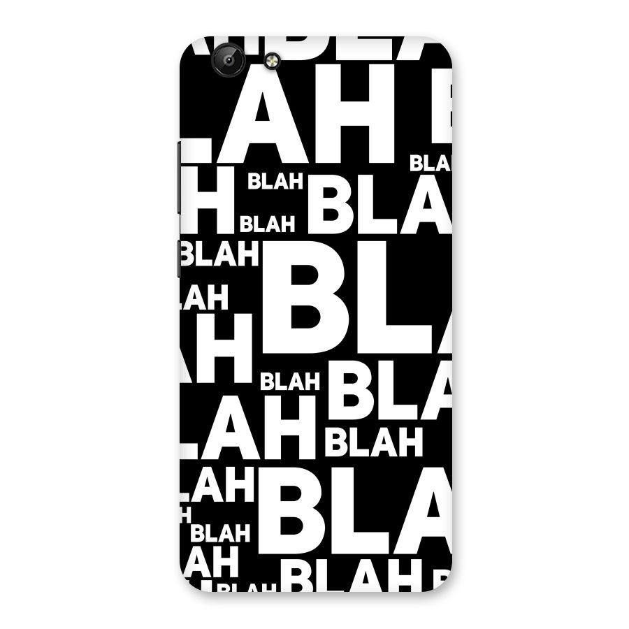 Blah Blah Pattern Back Case for Vivo Y69