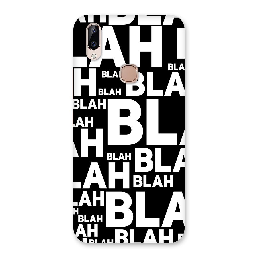 Blah Blah Pattern Back Case for Vivo Y83 Pro