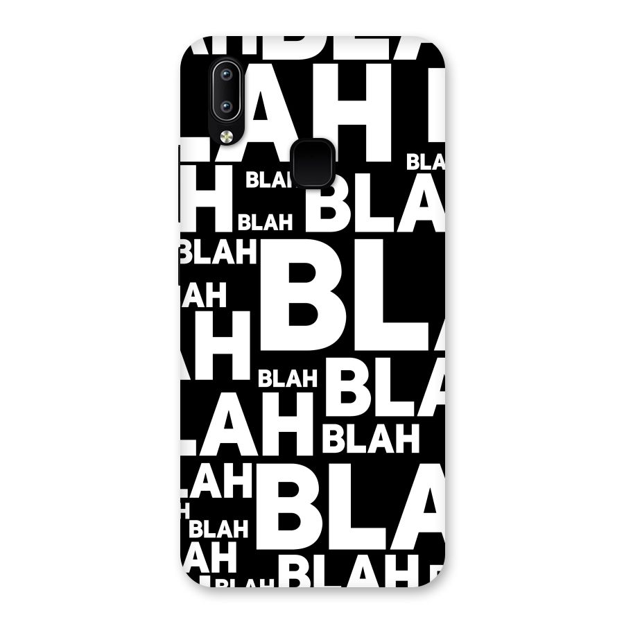 Blah Blah Pattern Back Case for Vivo Y93