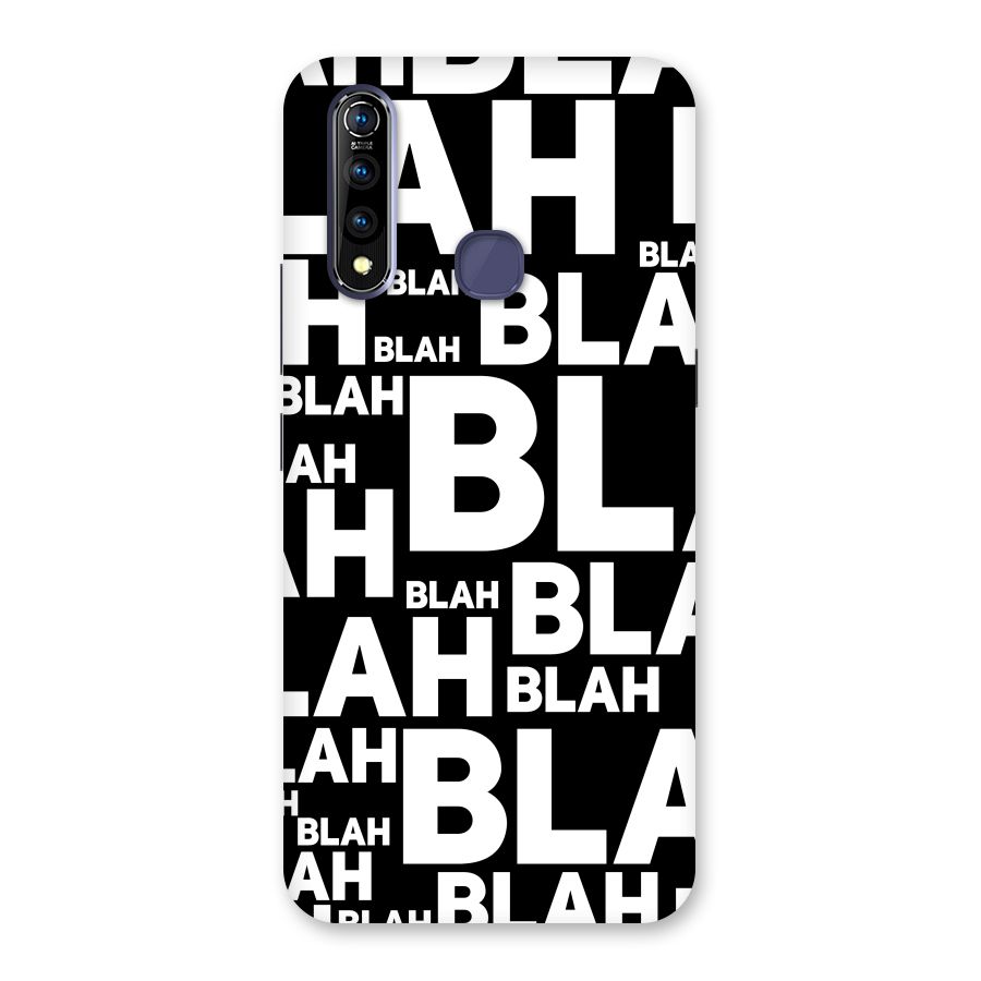 Blah Blah Pattern Back Case for Vivo Z1 Pro