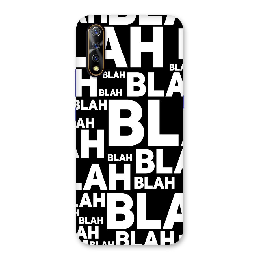 Blah Blah Pattern Back Case for Vivo Z1x