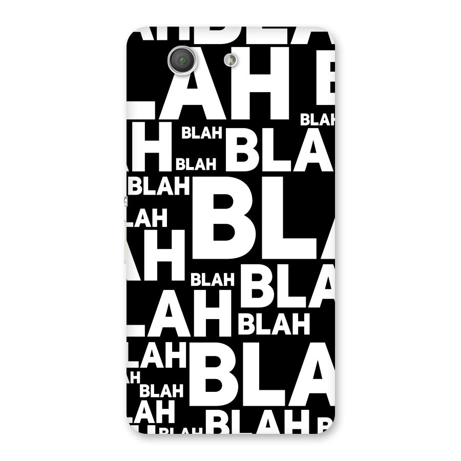 Blah Blah Pattern Back Case for Xperia Z3 Compact