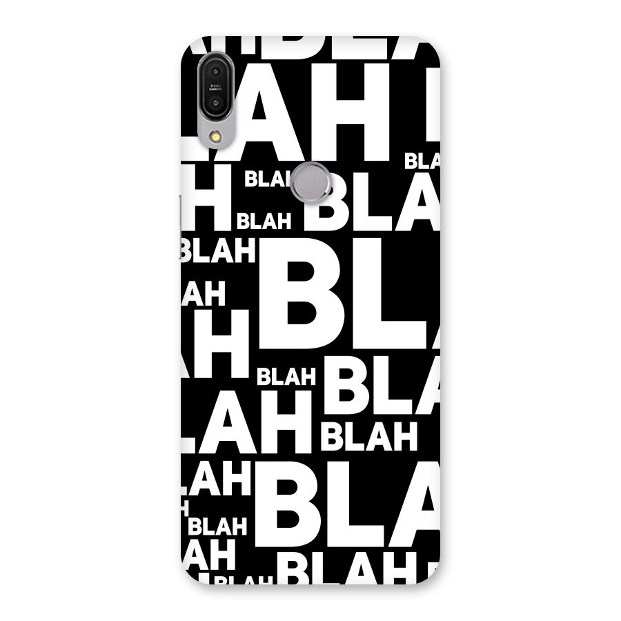 Blah Blah Pattern Back Case for Zenfone Max Pro M1
