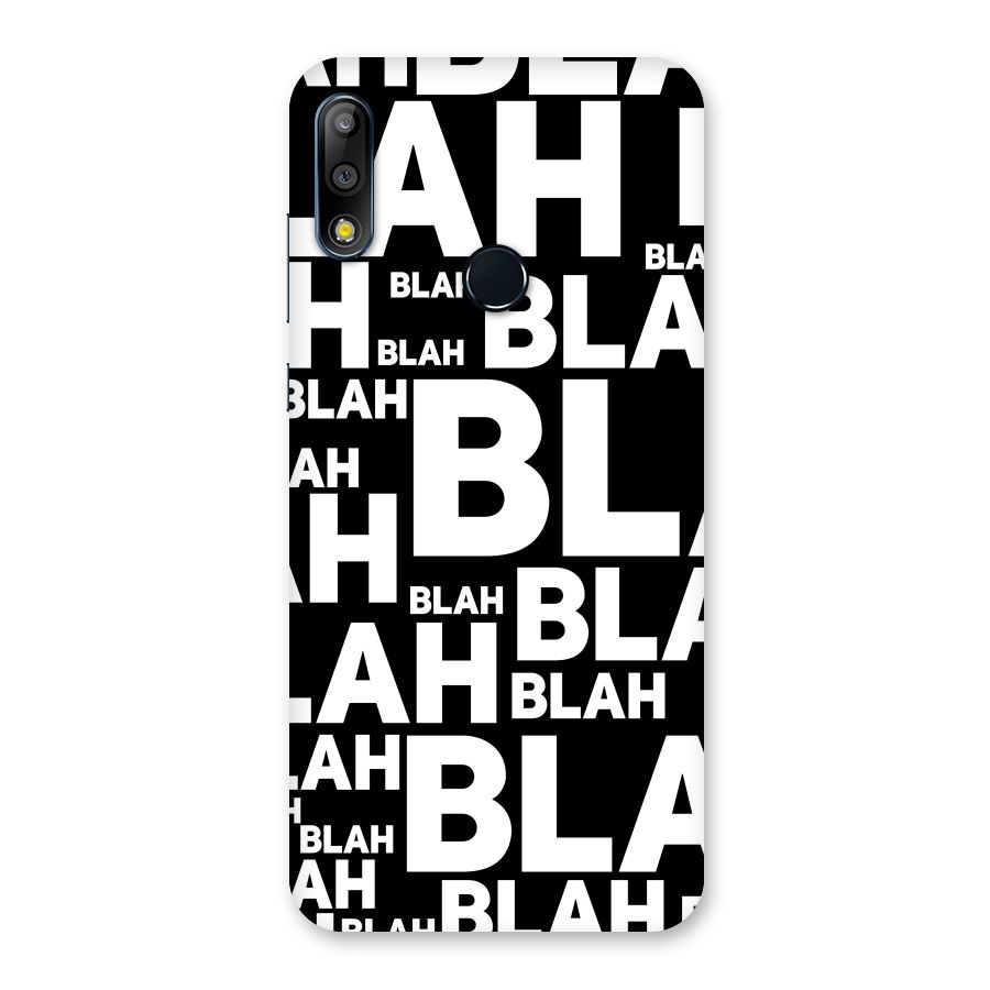 Blah Blah Pattern Back Case for Zenfone Max Pro M2