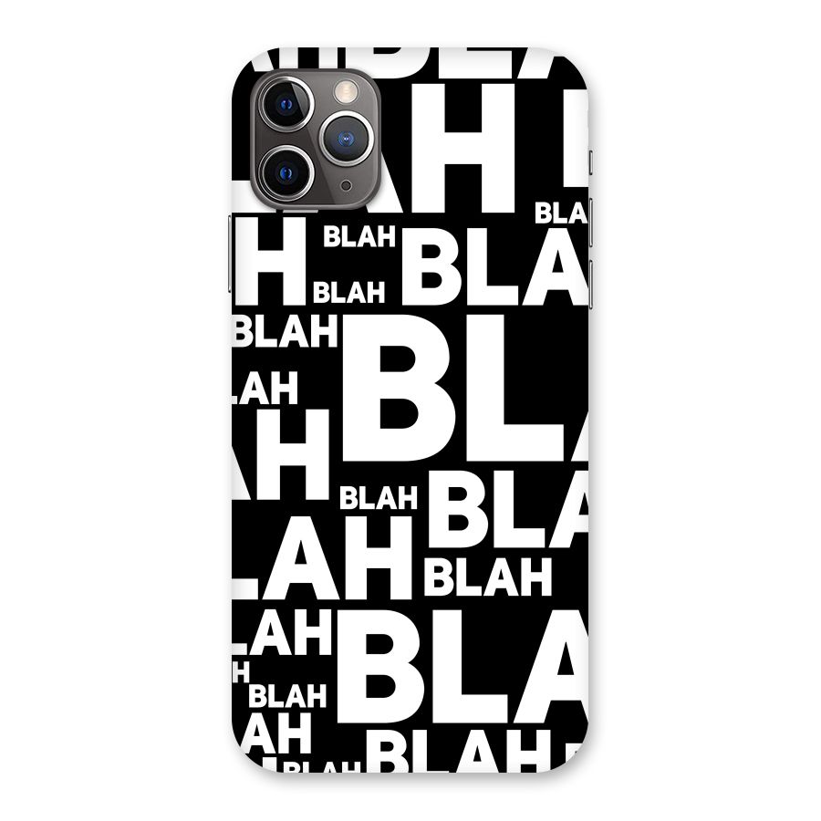 Blah Blah Pattern Back Case for iPhone 11 Pro Max