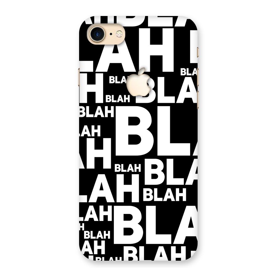 Blah Blah Pattern Back Case for iPhone 7 Apple Cut