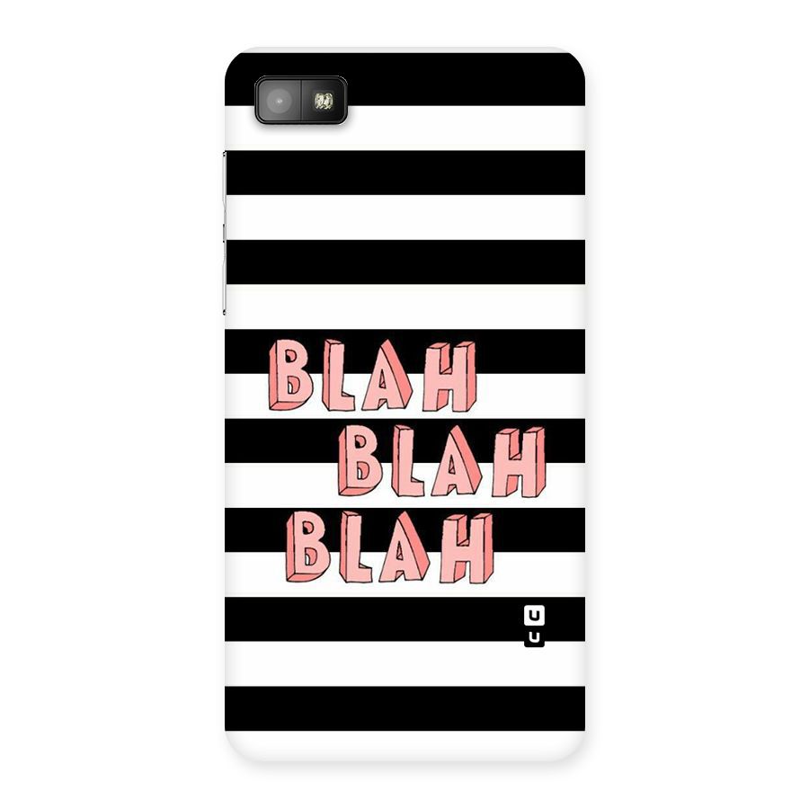 Blah Bold Stripes Back Case for Blackberry Z10