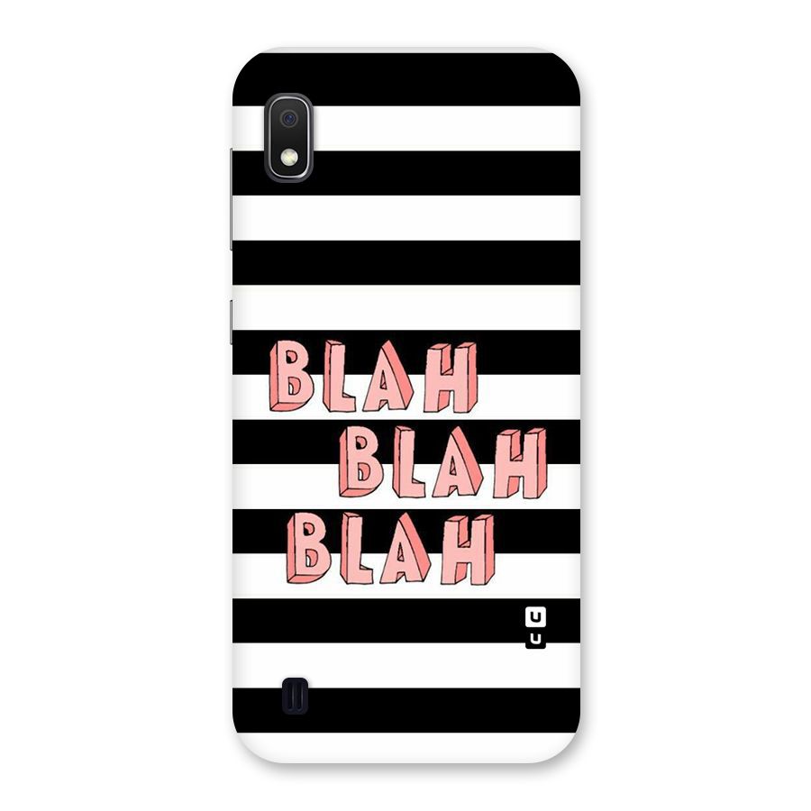 Blah Bold Stripes Back Case for Galaxy A10