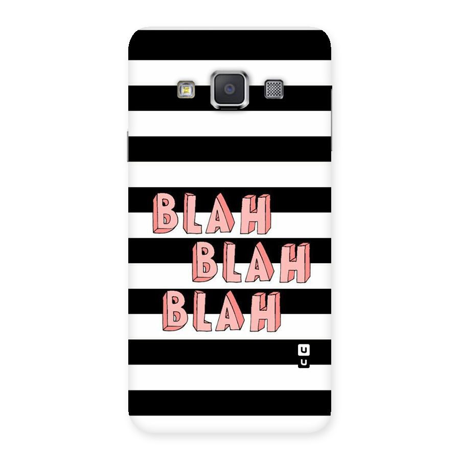 Blah Bold Stripes Back Case for Galaxy A3