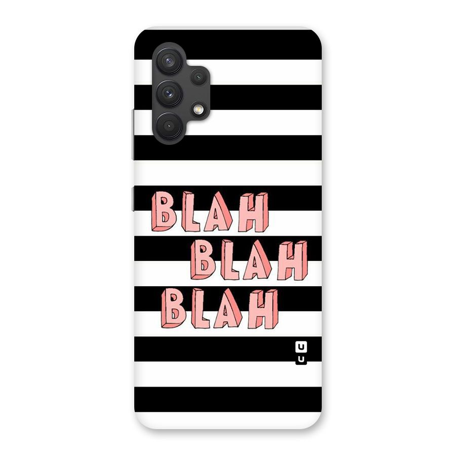 Blah Bold Stripes Back Case for Galaxy A32
