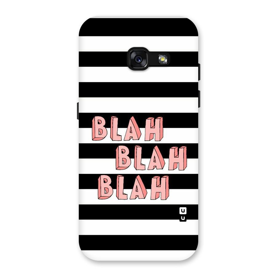 Blah Bold Stripes Back Case for Galaxy A3 (2017)
