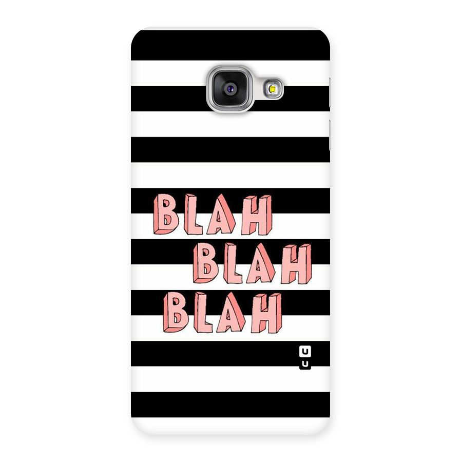 Blah Bold Stripes Back Case for Galaxy A3 2016