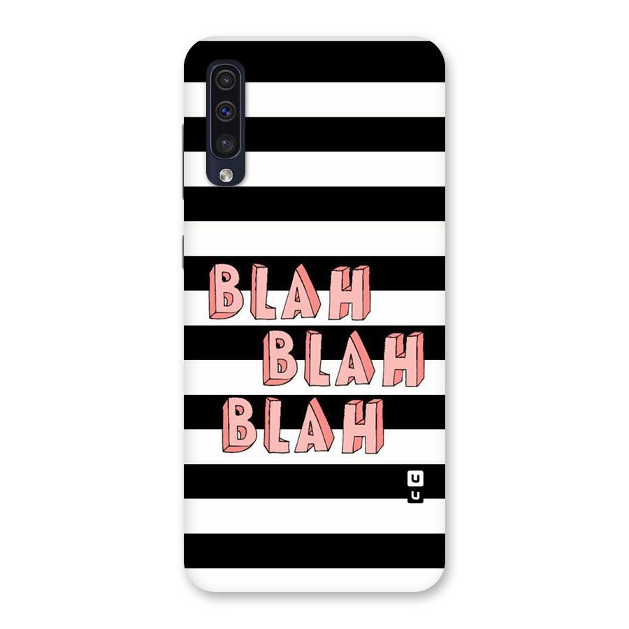 Blah Bold Stripes Back Case for Galaxy A50