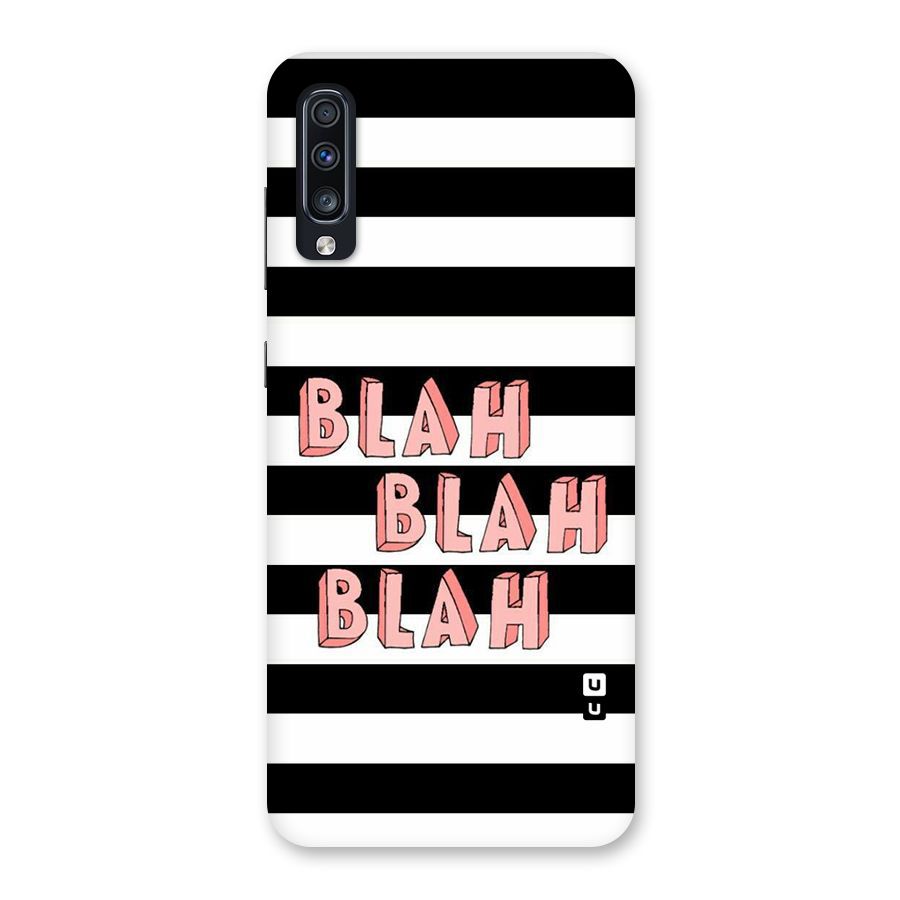 Blah Bold Stripes Back Case for Galaxy A70