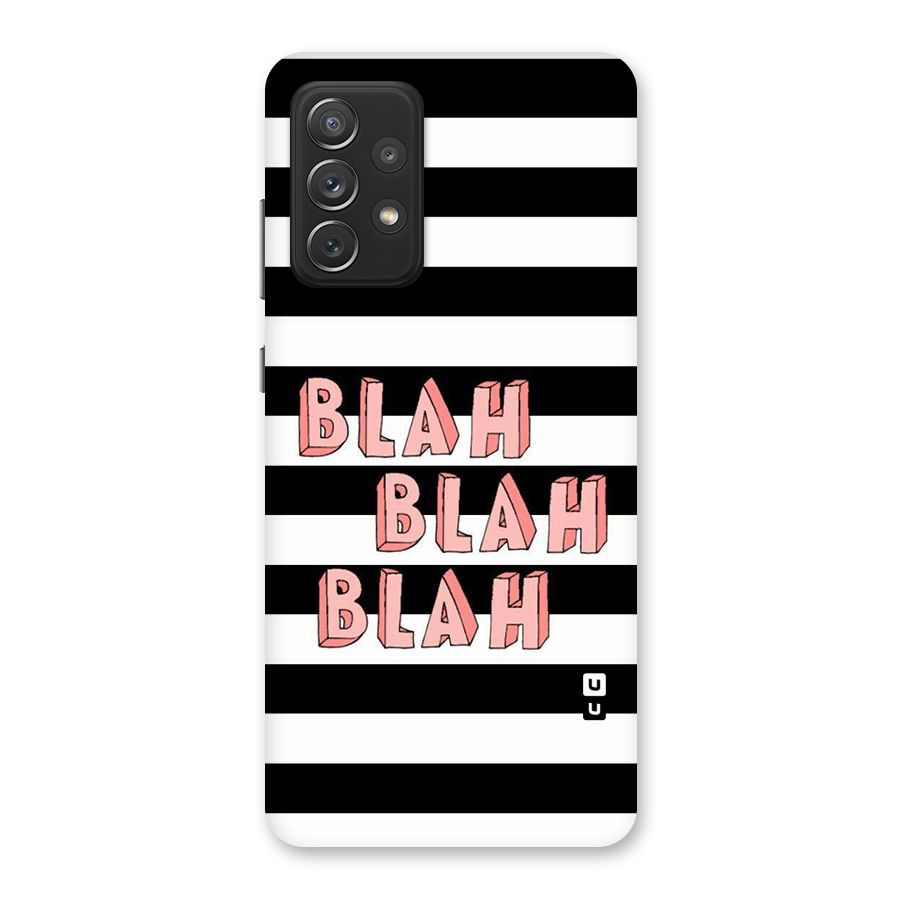 Blah Bold Stripes Back Case for Galaxy A72