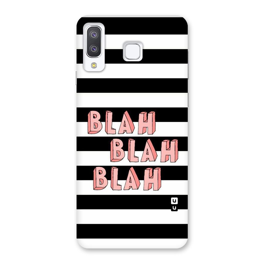 Blah Bold Stripes Back Case for Galaxy A8 Star